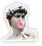 Bubblegum David sticker