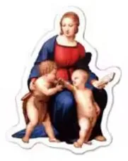 Madonna della Seggiola (Raphael) sticker