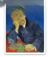 Portrait of Dr Gachet (Van Gogh) sticker