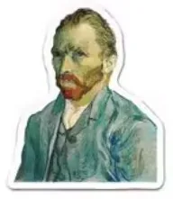 Self-Portrait (Van Gogh) sticker