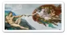 The Creation of Adam (Michelangelo) sticker