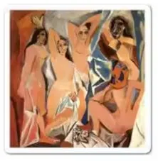 Les Demoiselles d'Avignon (Picasso) sticker