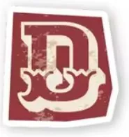 Letter D sticker
