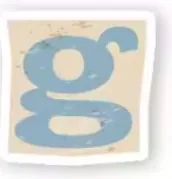 Letter G sticker