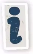 Letter I sticker
