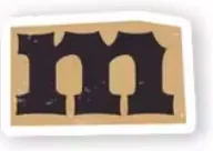 Letter M sticker