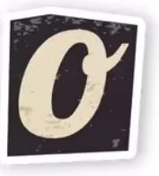 Letter O sticker