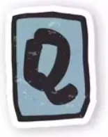 Letter Q sticker