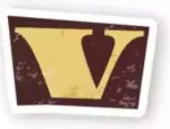Letter V sticker