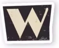 Letter W sticker