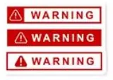 Warning Signs No. 4 sticker