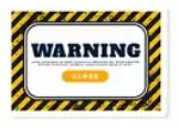 Warning Signs No. 21 sticker