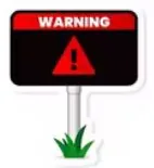 Warning Signs No. 38 sticker