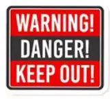 Warning Signs No. 86 sticker