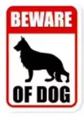 Beware of Dog sticker